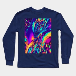 Rainbow Oil Slick Long Sleeve T-Shirt